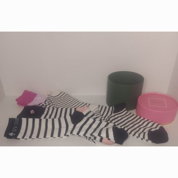 KATE SPADE SOCKS / FOUR STRIPPED PAIR - Picture 3 of 4